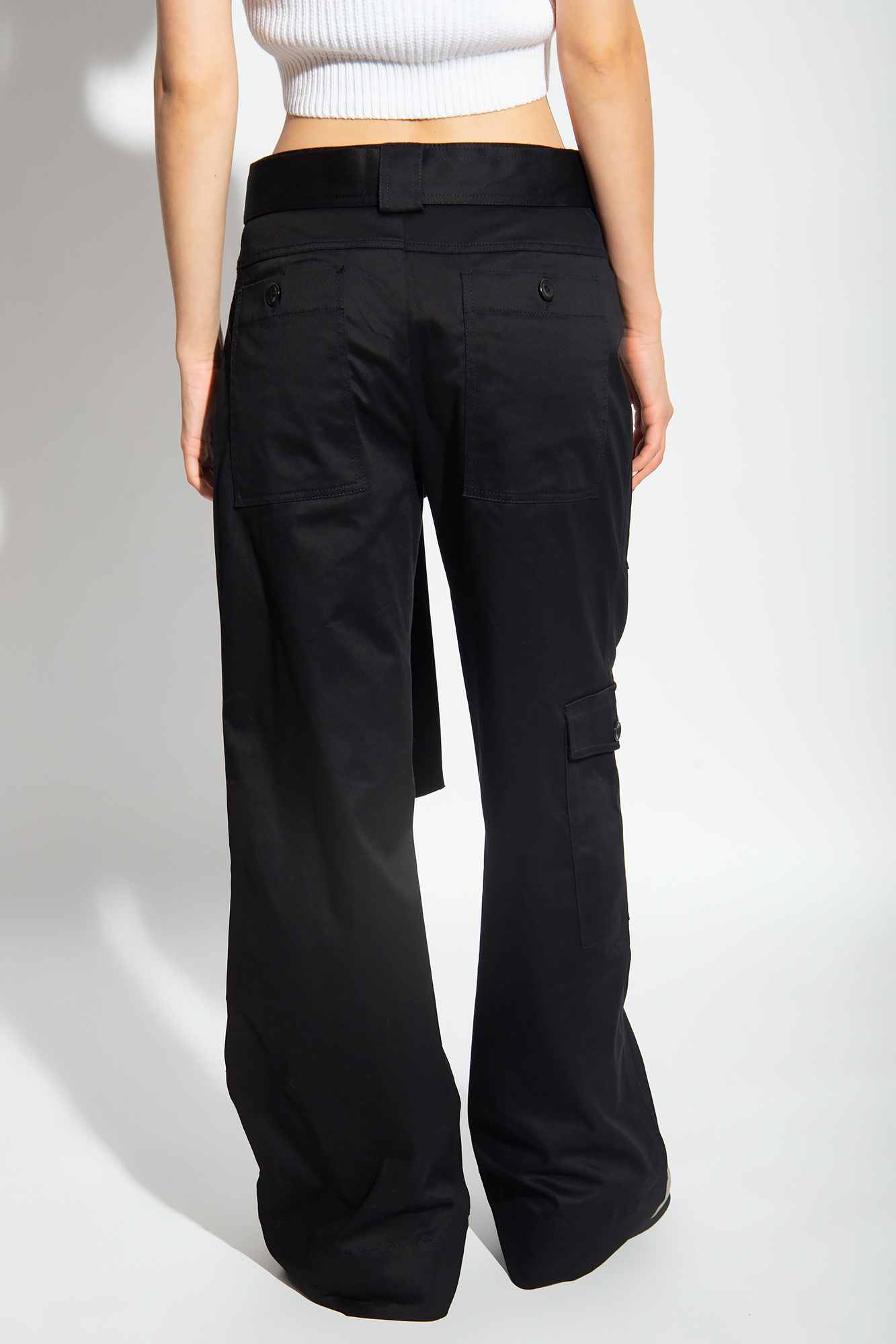 Black Cotton cargo trousers Proenza Schouler White Label Vitkac GB